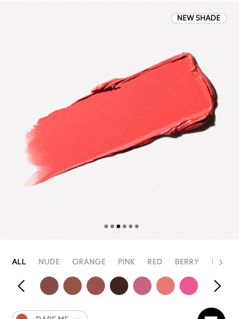 MAC Cosmetics Matte Lipstick - Deep Peachy Coral (Dare Me) *NWT - Picture 7 of 8